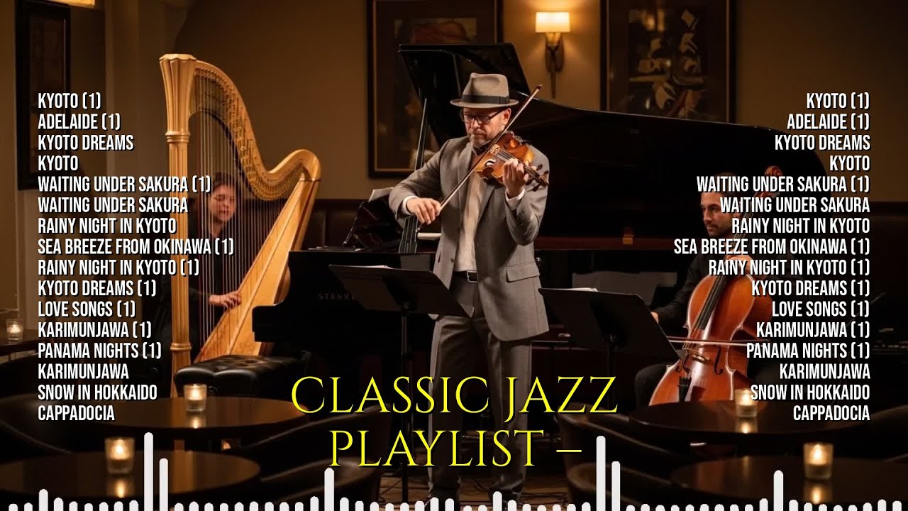 Classic Jazz Playlist – Calm Background Music for Productivity | Kyoto (1), Adelaide (1)