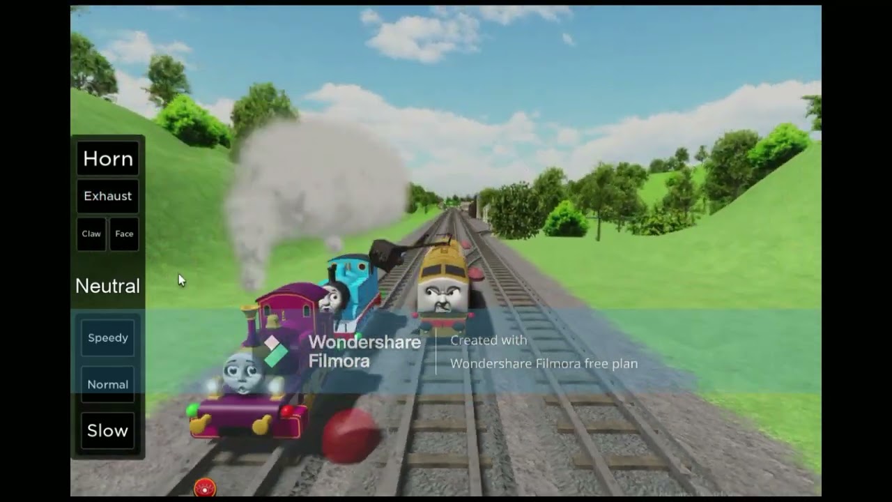 The Magic Railroad Chase  recreated on sodor online