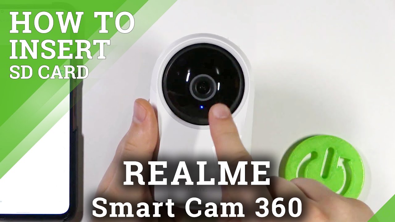 How to Insert Micro SD in REALME Smart Cam 360 - Install Memory Card