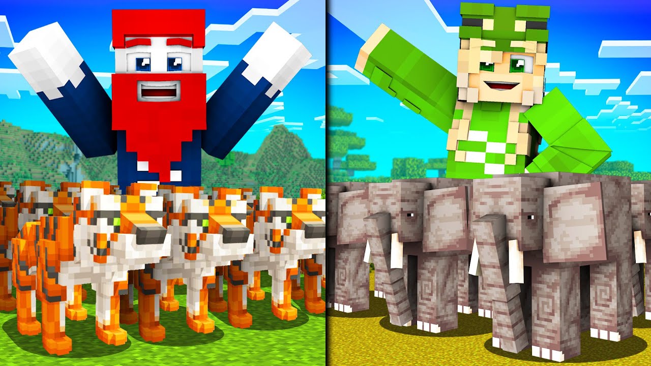 BENX TIER ARMEE gegen ELINA TIER ARMEE! Minecraft