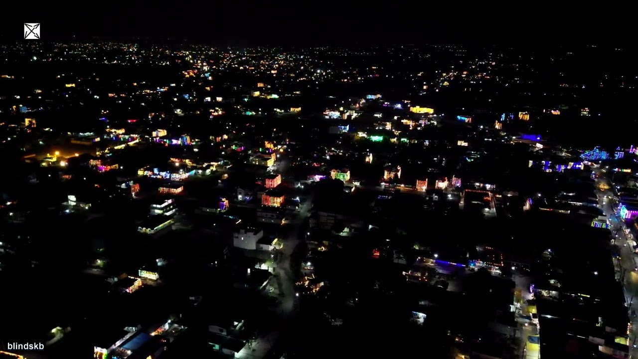 BHADRAPUR ll 4K SPECTACULAR AERIAL VIEW ll  @blindskb #bhadrapur #laxmipuja