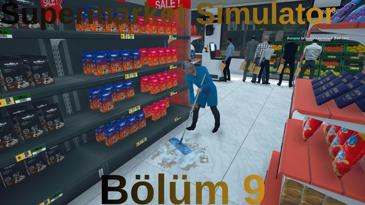 Supermarket Simulator Bölüm 9 Raf Ve Dolap Aldık Yeni Ürünleri Yerleştireceğiz #oyunlar #oyuncu