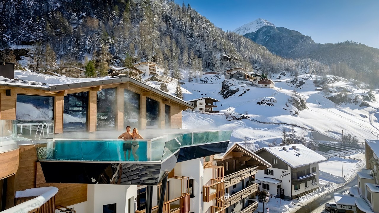 Hotel Das Central Sölden | Роскошный 5-звездочный горнолыжный отель в Альпах (полный тур)