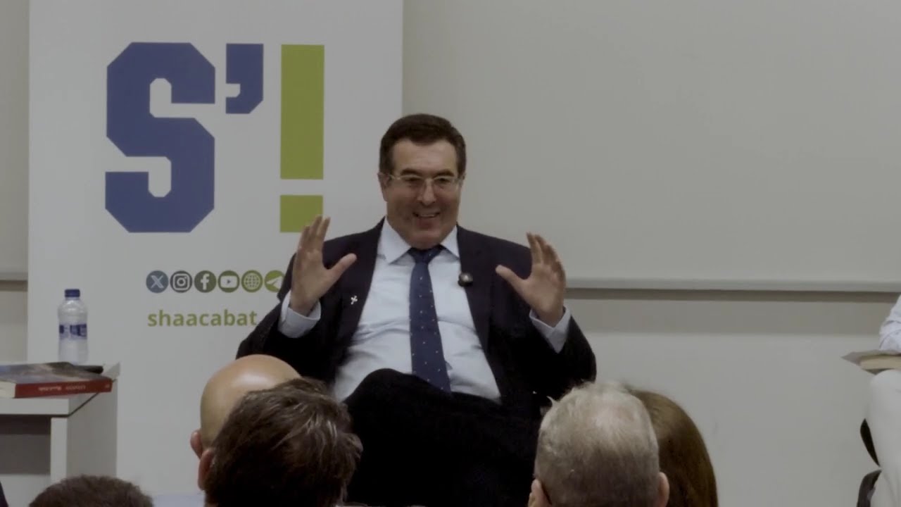 Acto completo junto a Marcelo Gullo en la Universidad de Barcelona
