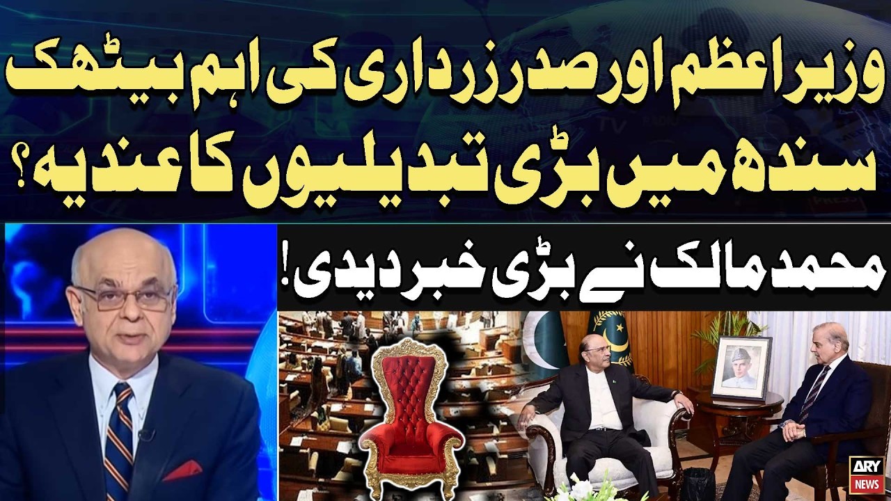 PM Shehbaz & President Zardari Key Meeting | Big Changes Expected in Sindh? Muhammad Malick Analysis
