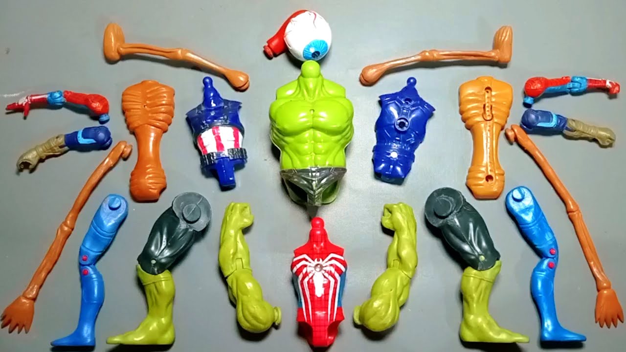 AVENGERS TOYS MARVEL'S SIRENHEAD, CAPTAIN AMERICA, HULK, SPIDERMAN, SUPERHERO TOYS ACTIONS VIDEO 