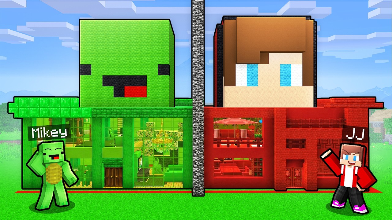 How Mikey and JJ Cheated in Minecraft House Build Battle (Maizen)