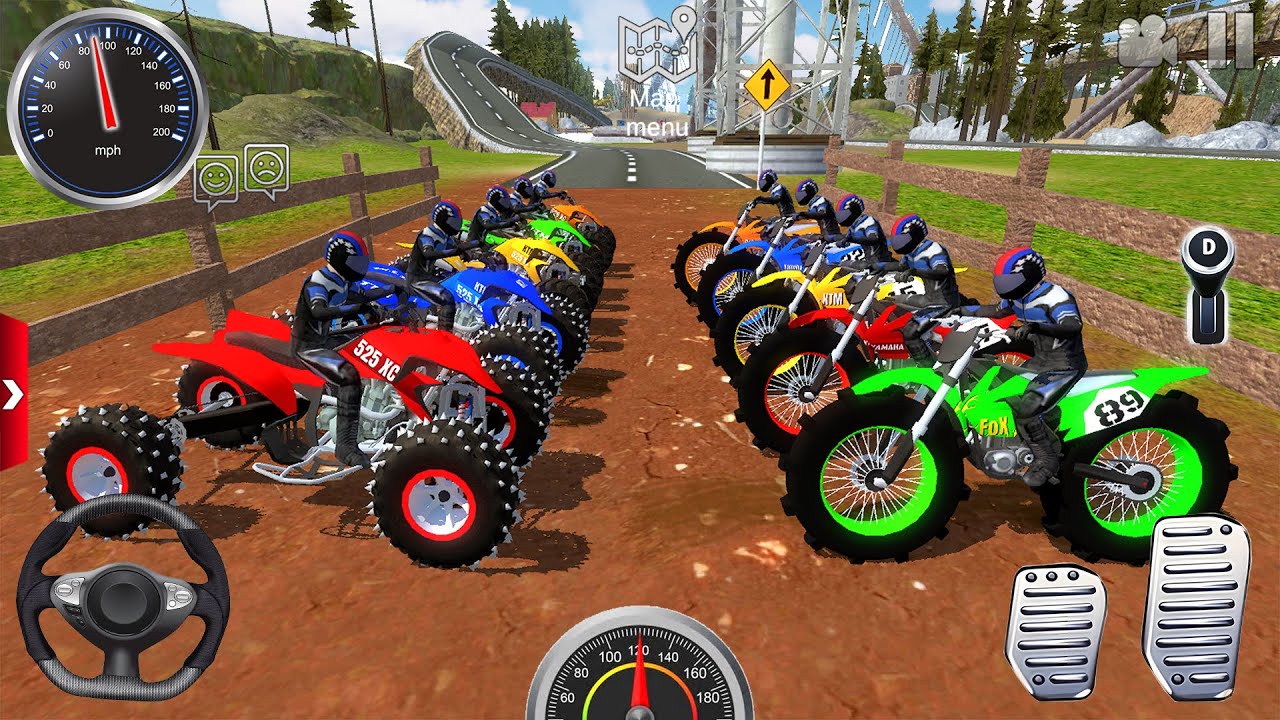 Juego de Motos - Motor Dirt Bike Racing Simulator #3 - OffRoad Bike Stunt Driving - Android Gameplay