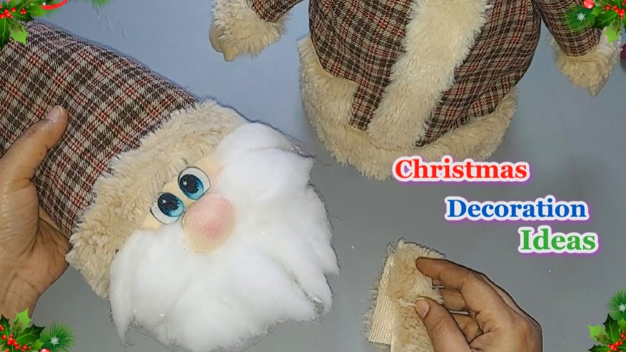 Easy Santa making idea From Plastic  Bottle | DIY Budget Friendly Christmas craft idea🎄