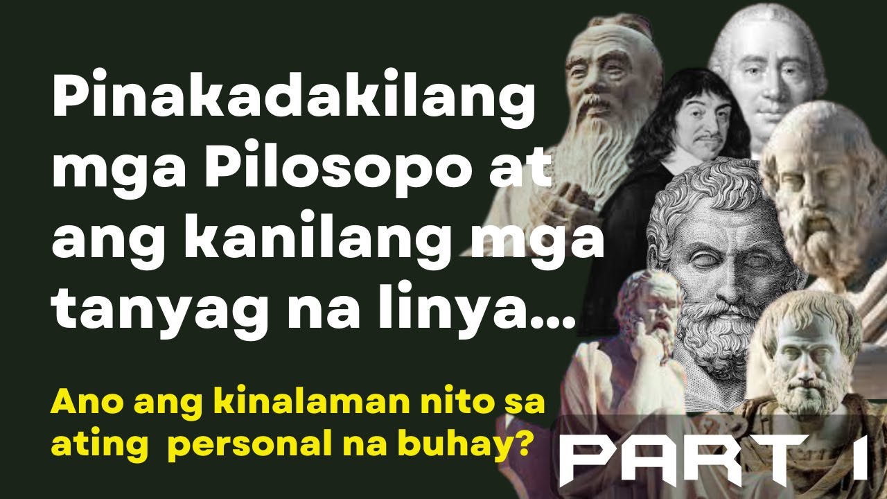 Mga tanyag na Philosophers at ang kanilang mga sikat na kasabihan (part 1)