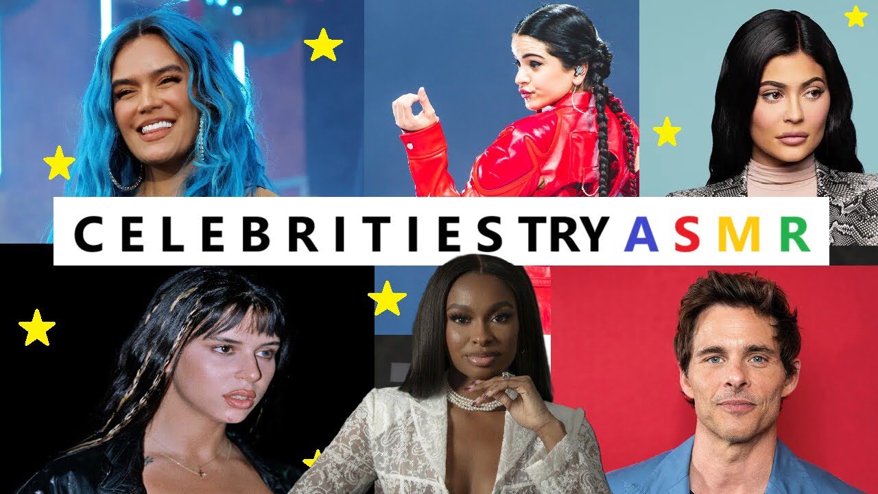 NO talking CELEBRITIES TRY ASMR!
