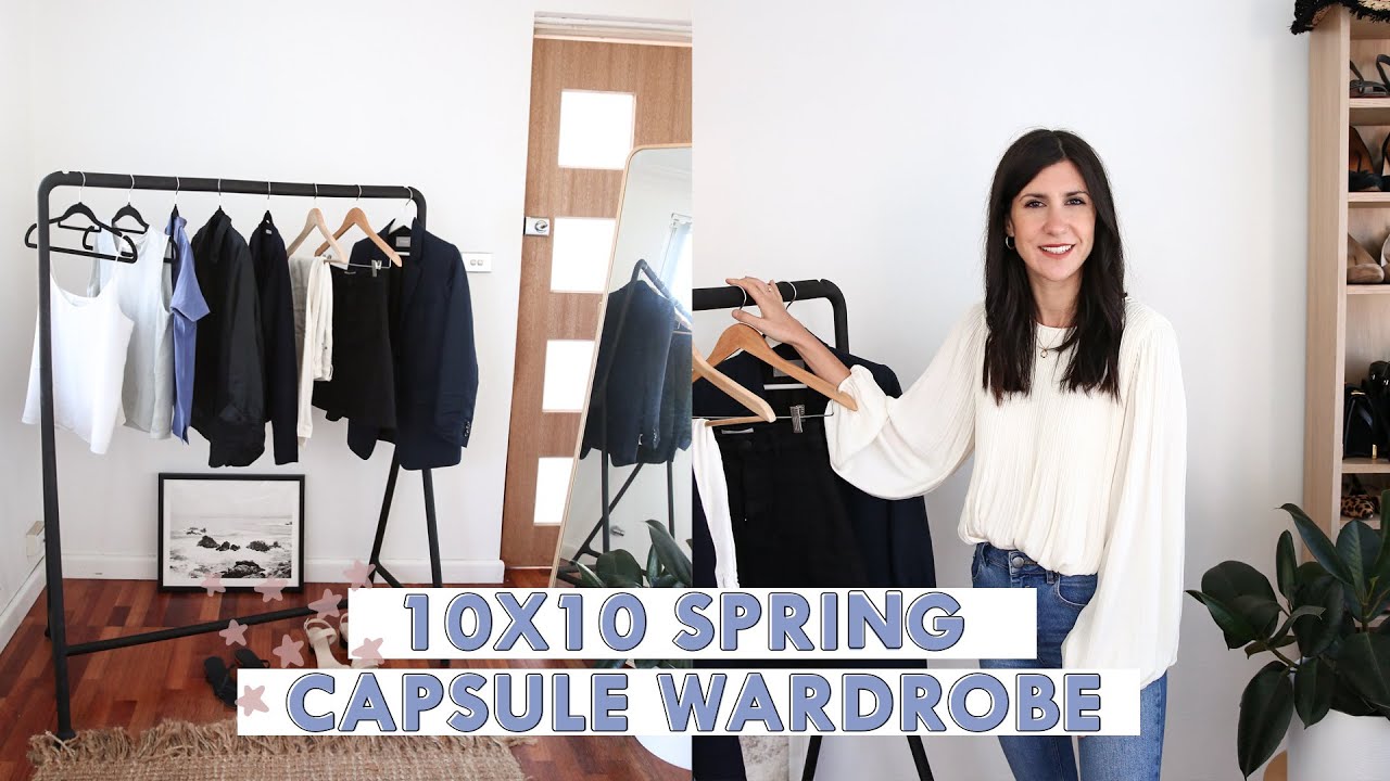 10X10 SPRING CAPSULE WARDROBE: 10 Items, 11+ Outfits | Minimal Style Wardrobe w/ Everlane [AD]