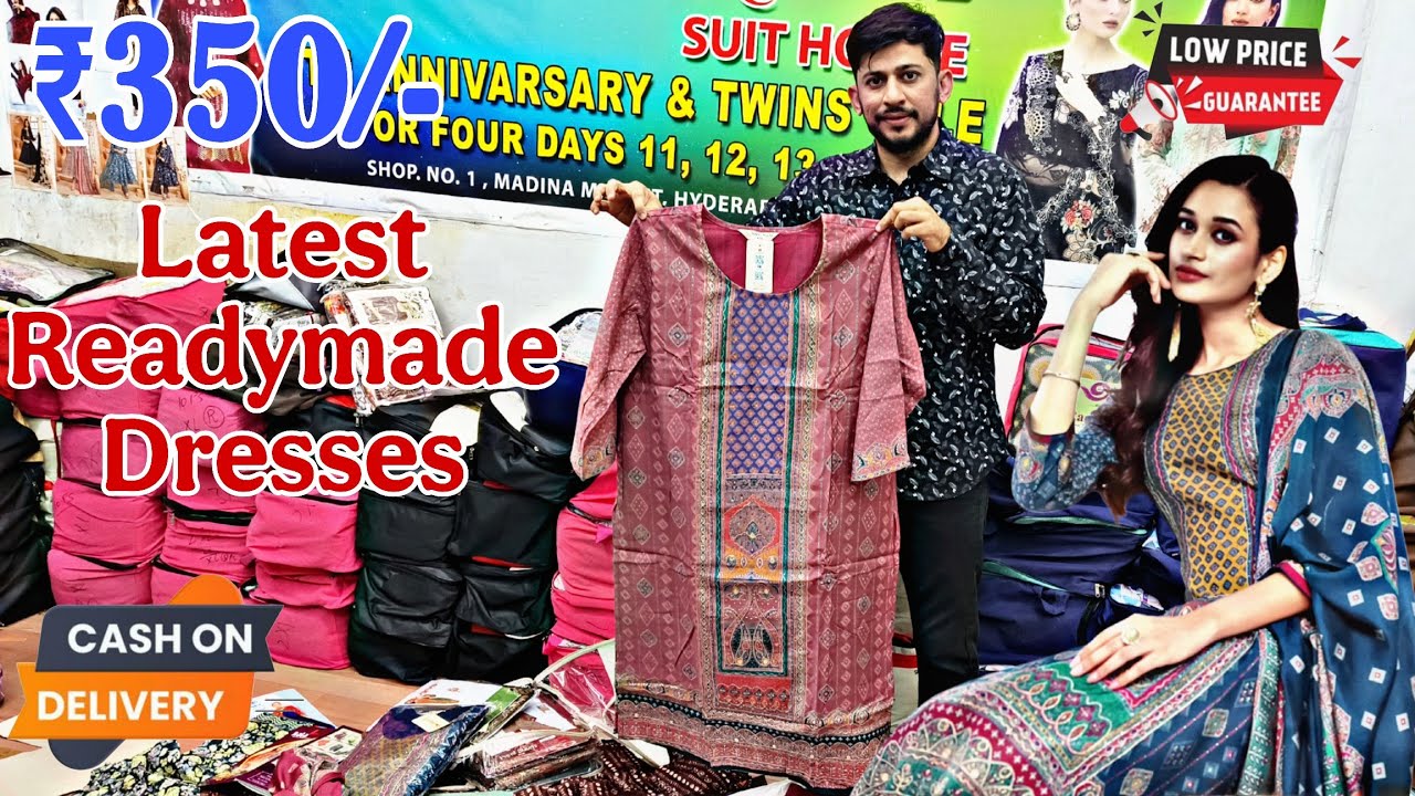 Hyderabad Wholesale Latest Rajwadi Readymade Dresses ₹350/- Online Shopping COD Available Order Now