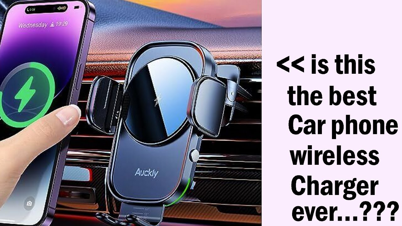 Best Car Phone Charger ever? Auckly Car Phone Wireless Charger Unboxing and Installation