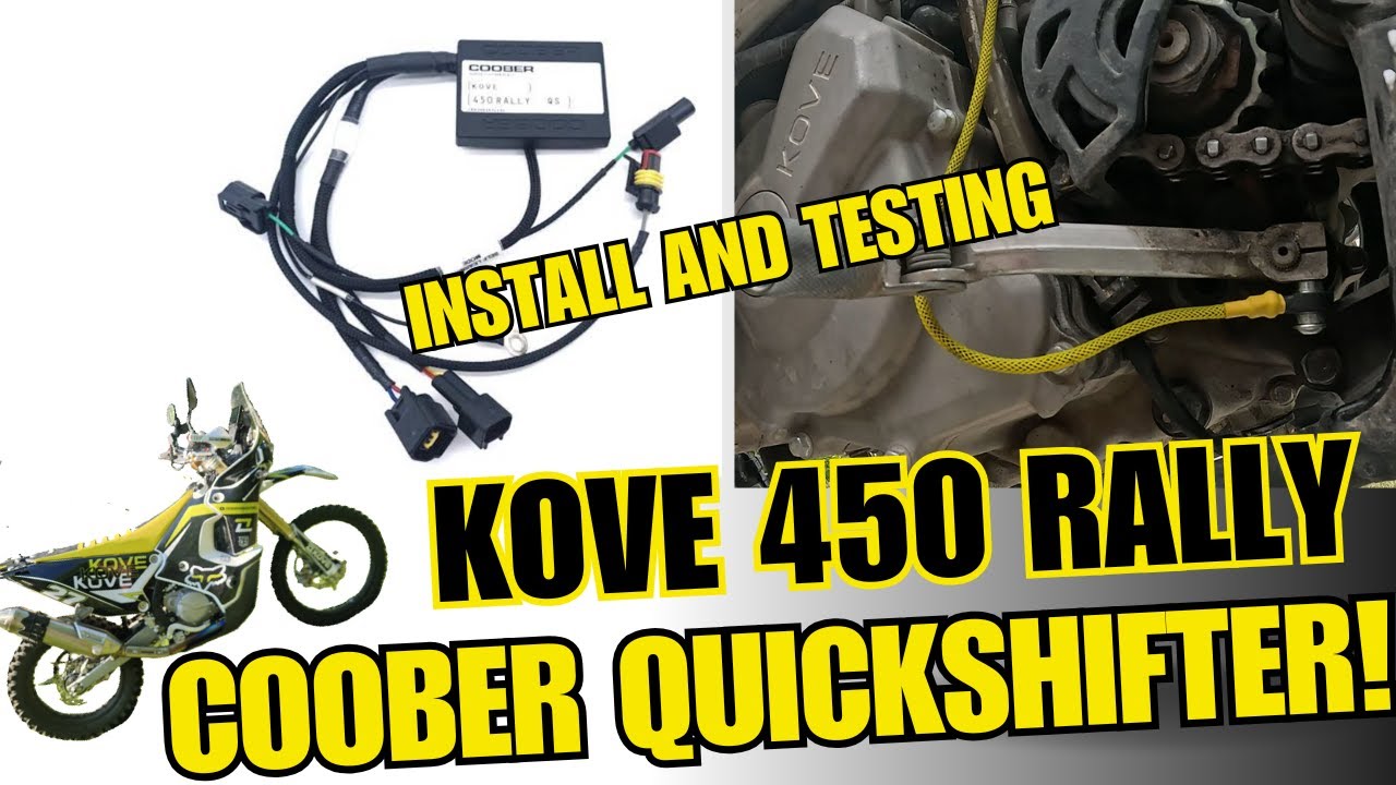 Kove 450 Rally COOBER Quickshifter Install + Acceleration Test! #kove450rally #moto #adv #dirtbike