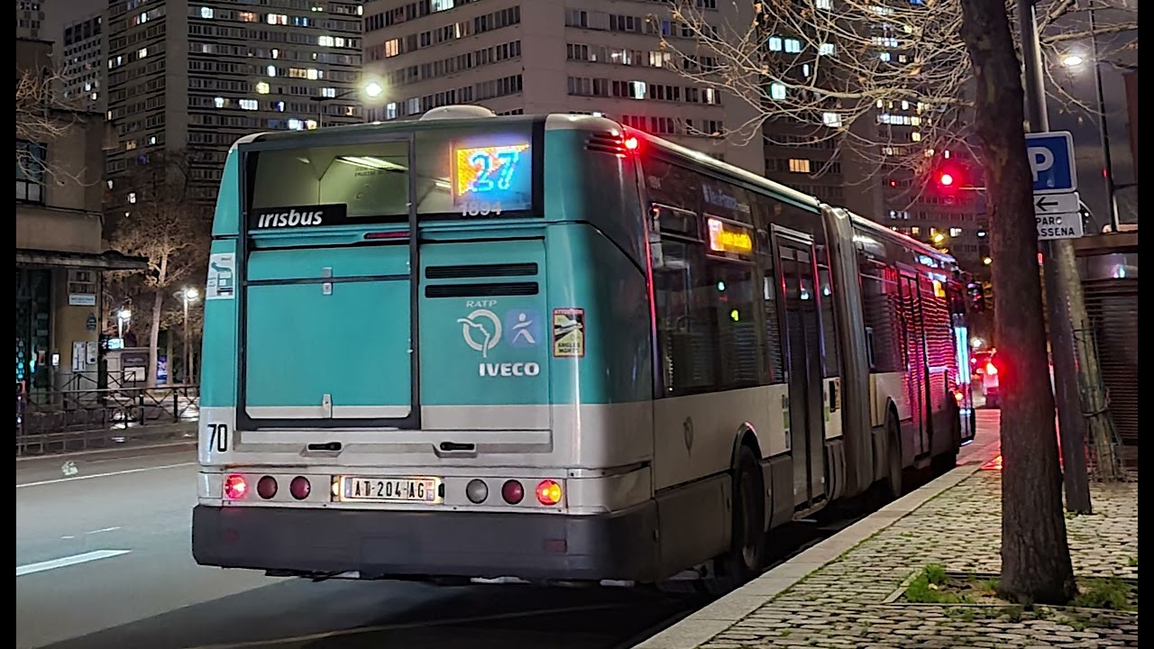 [Kickdown Moteur Chaud] Irisbus Citelis 18 €5 n°1906 - Ligne 27, RATP Paris