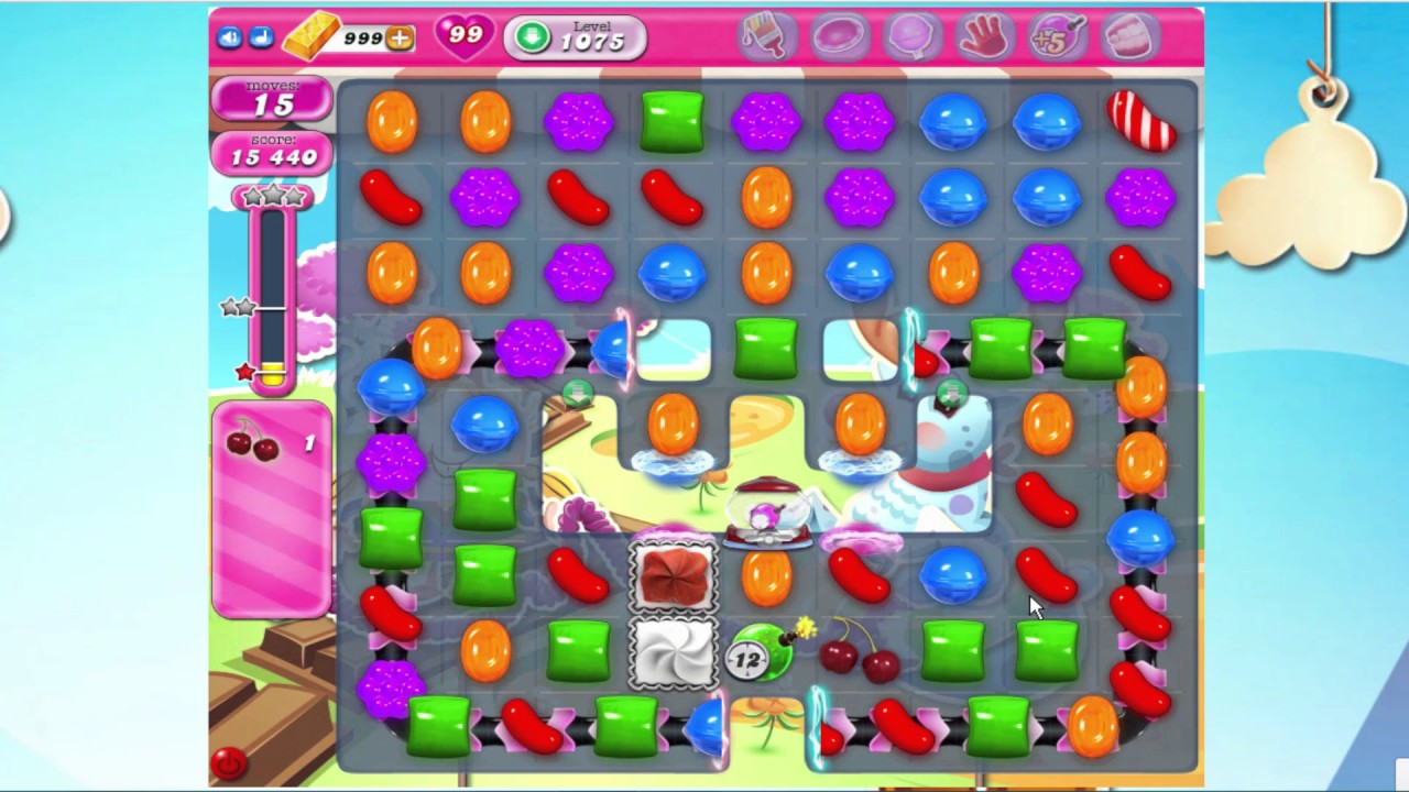 Candy Crush Saga level 1075