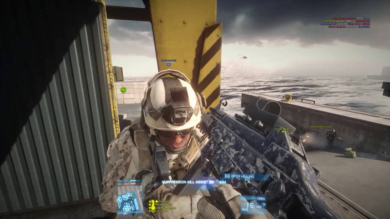Battlefield 3 TDM Canals UMP-45 Gameplay 73-16