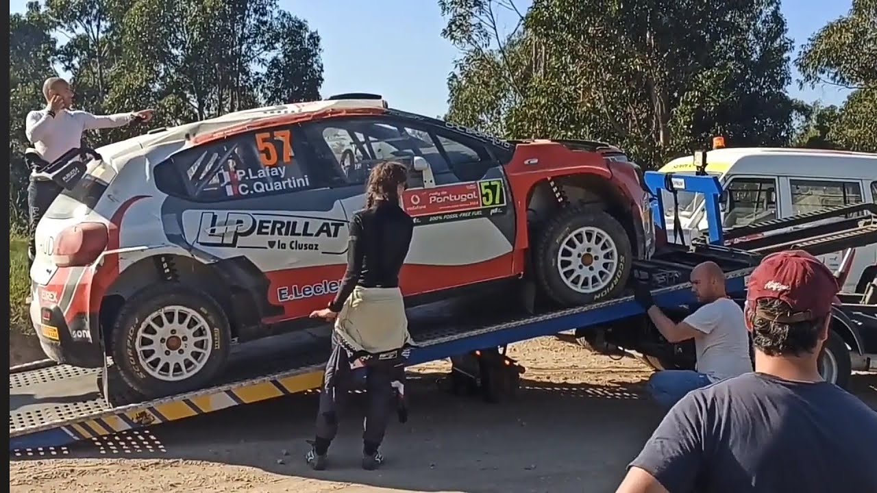Rally de Portugal 🇵🇹 2024 em Montim Fafe 🚗 11/5/24 e não é que se  despistou o n°57 🥺
