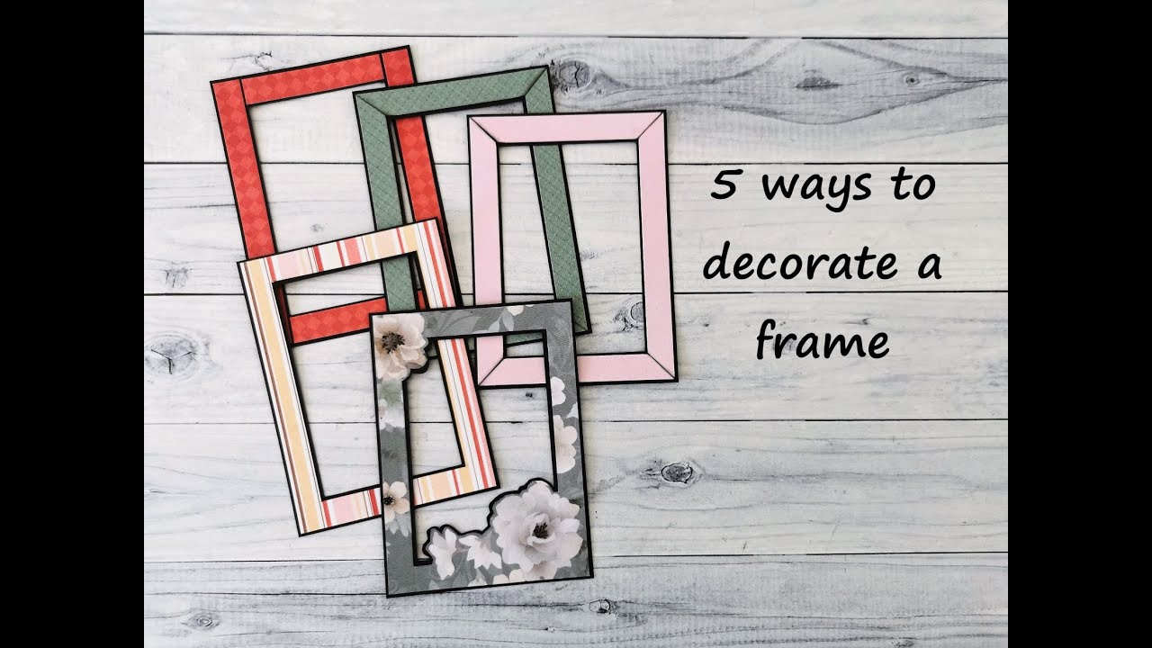 5 different ways to use patterned paper on your acetate window frames.
