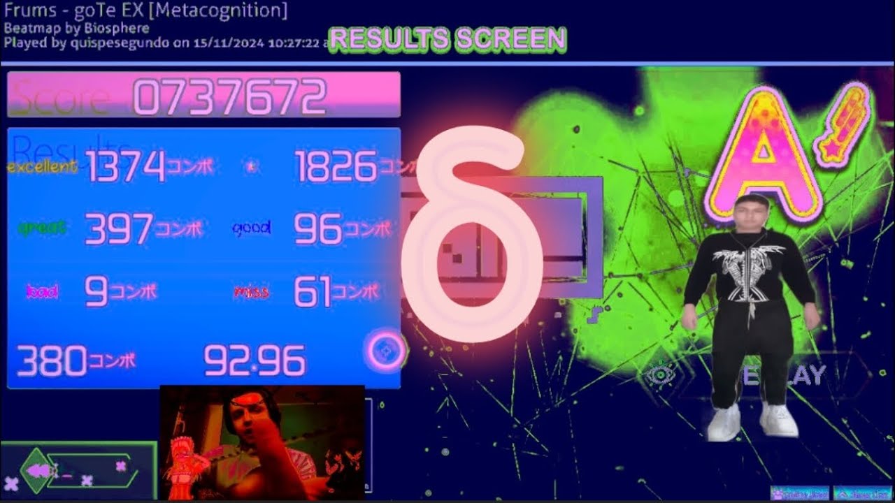 [O!M] goTe EX 92.96% 61 misses