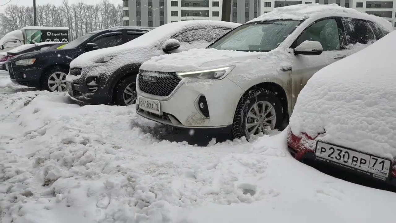 ХАВАЛ М6 и зима. Просто видео.