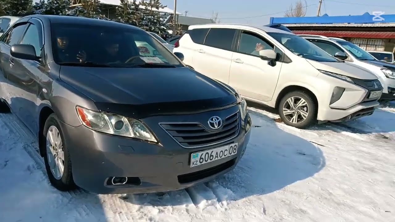 Авто рынок Алматы 08.02.2026 Toyota Camry Hyundai Kia Mitsubishi Mercedes 211 Lexus es VW Touareg 