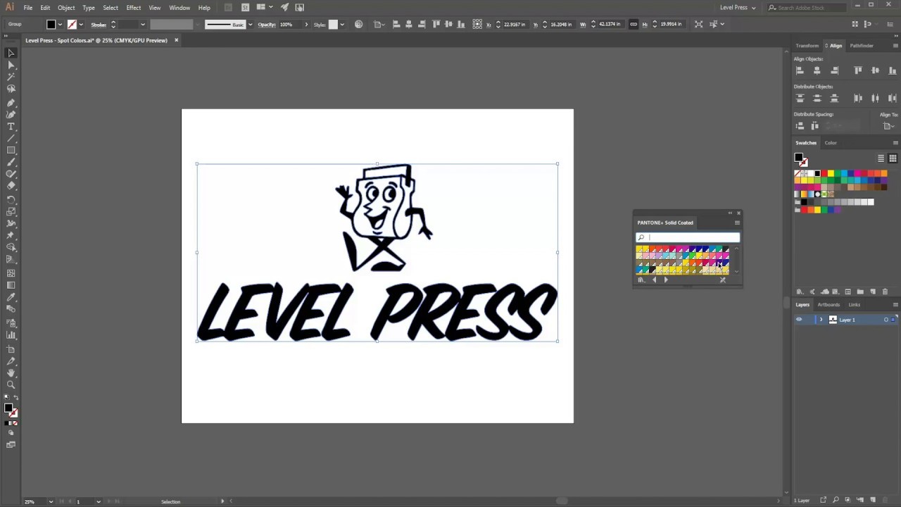 Spot Color Preparation for T-Shirt Printing Graphics