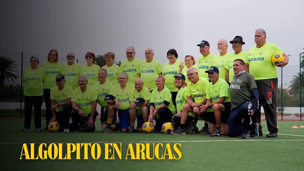 ¡Seguimos visitando equipos de #ALGOLPITO! Así entrena el Centro de día para mayores de Arucas 🔎⚽️