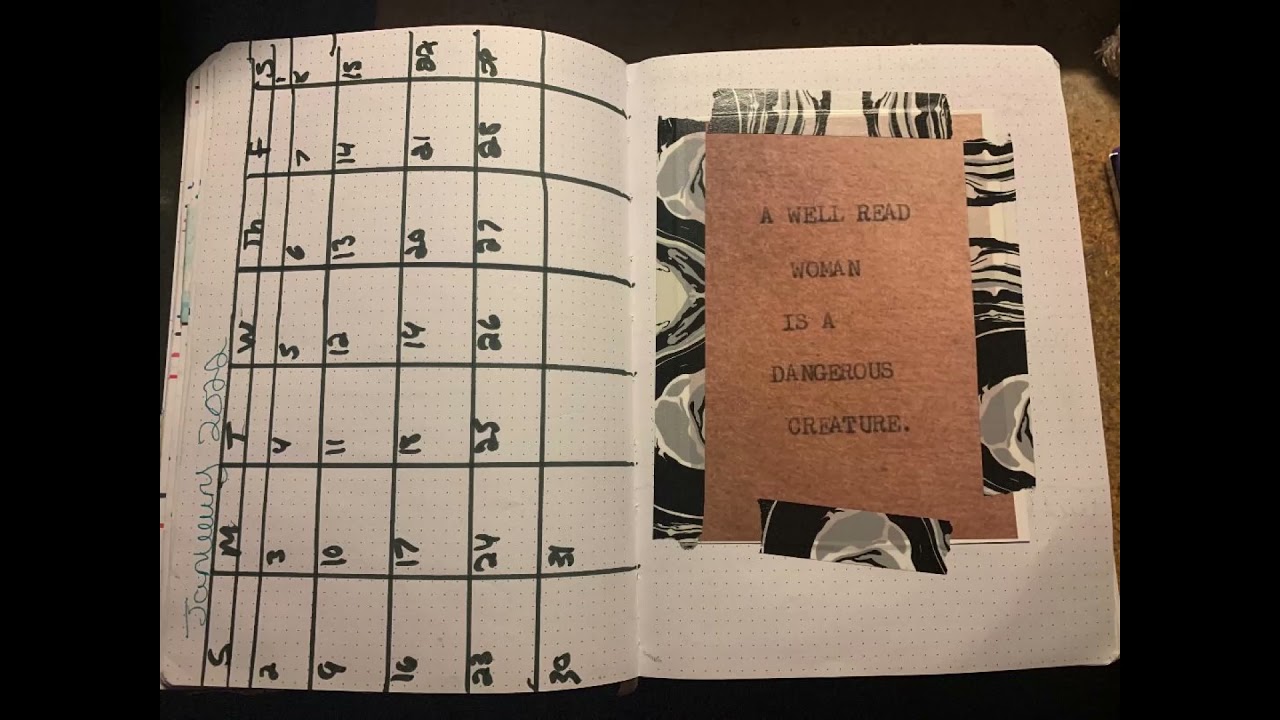 January reading bujo