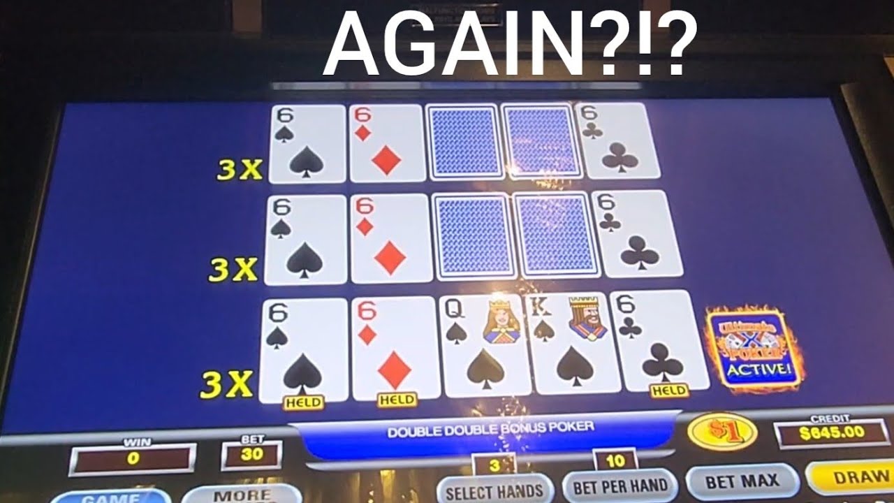 Wow! Hit a huge 4 of a kind to keep me in the game! High Limit Video Poker Ultimate X Cosmo Vegas