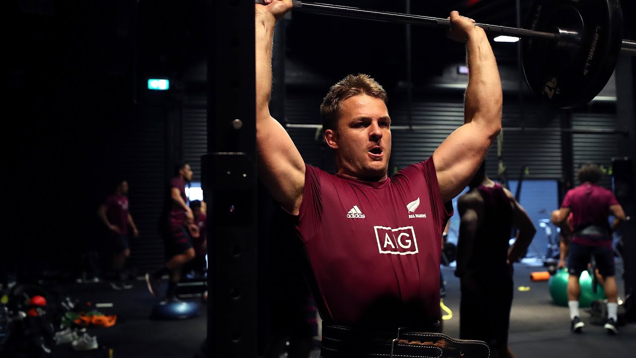 All Blacks gym session in Auckland