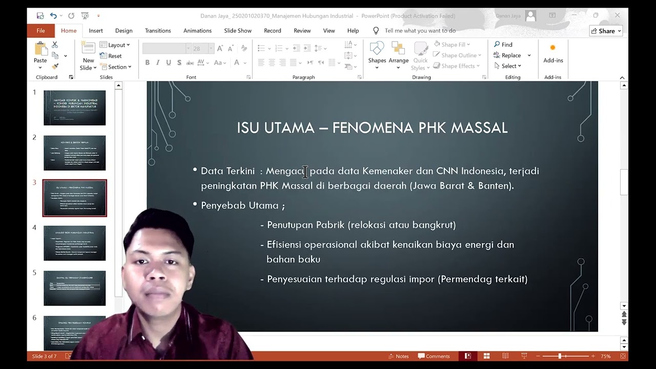 Navigasi Konflik & Harmonisasi - Kondisi Hubungan Industrial Indonesia di Sektor Manufaktur 
