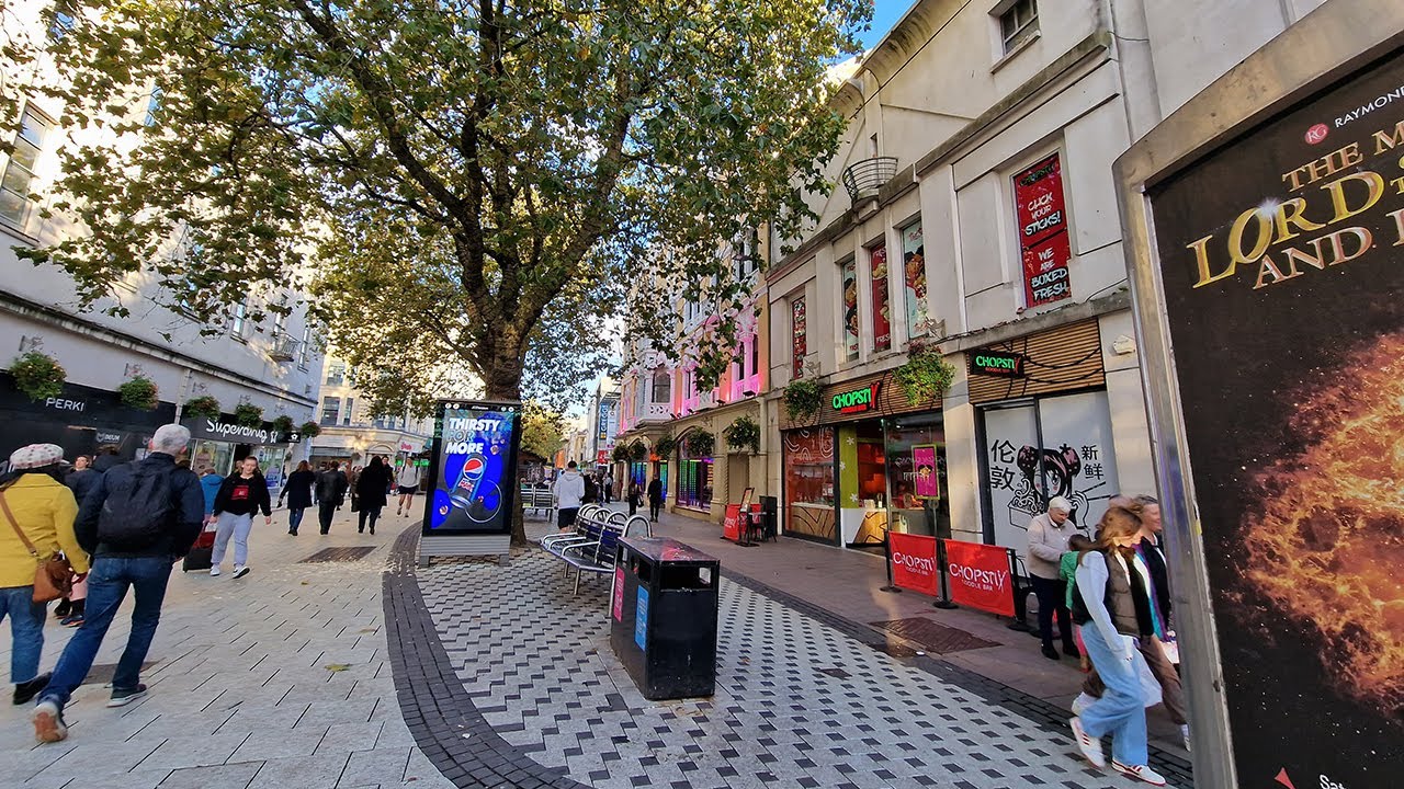 Walking in Cardiff Queen Street | Cardiff City Walking Tour 4K | WALES, UK 🇬🇧