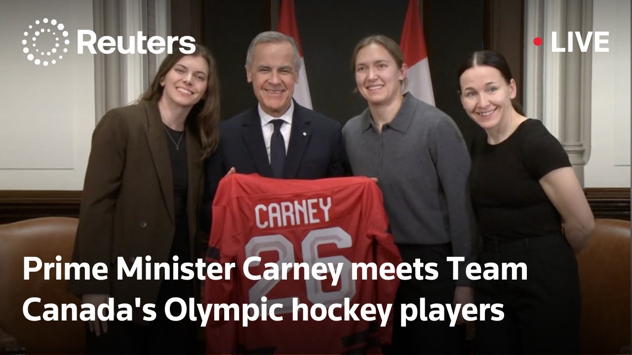 LIVE: Prime Minister Mark Carney meets Team Canada's Olympic hockey players