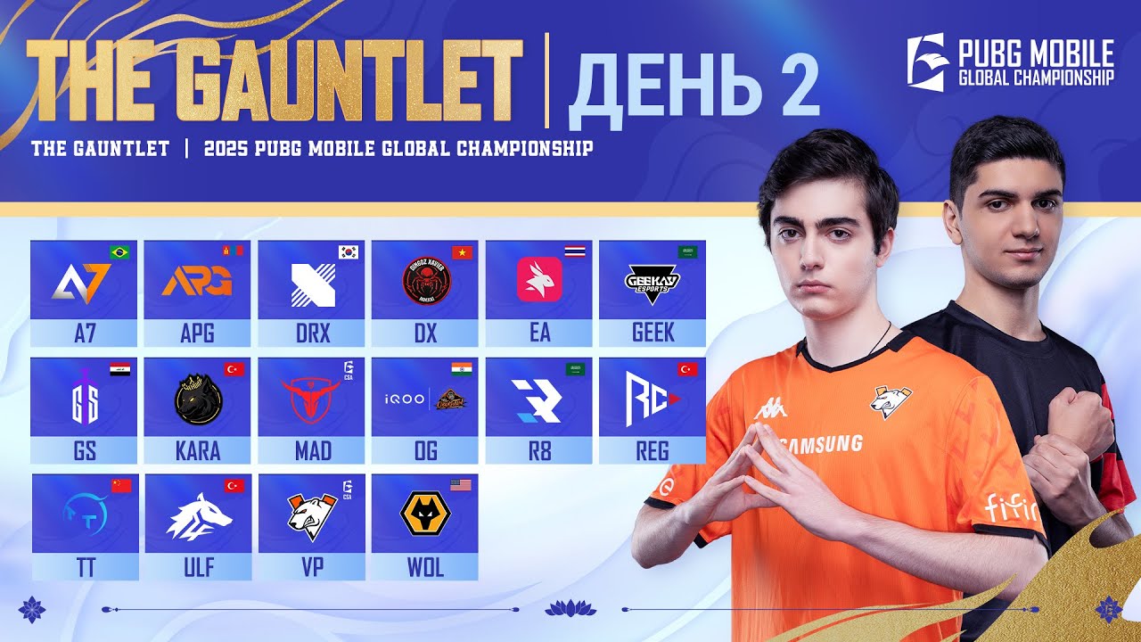 2025 PMGC League | Отборы День 2| PUBG MOBILE Global Championship