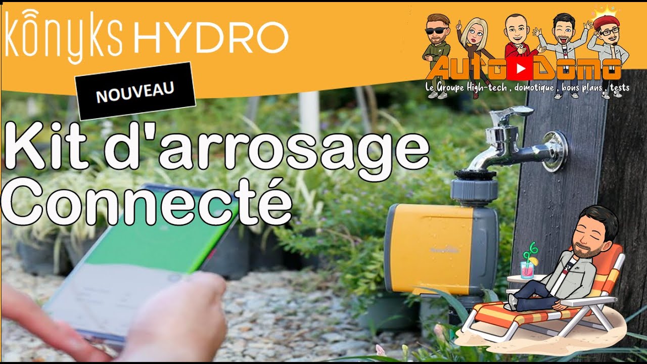 Konyks 🇲🇫 HYDRO - le Kit d'arrosage  qui rend votre jardin connecté compatible tuya / Smartlife