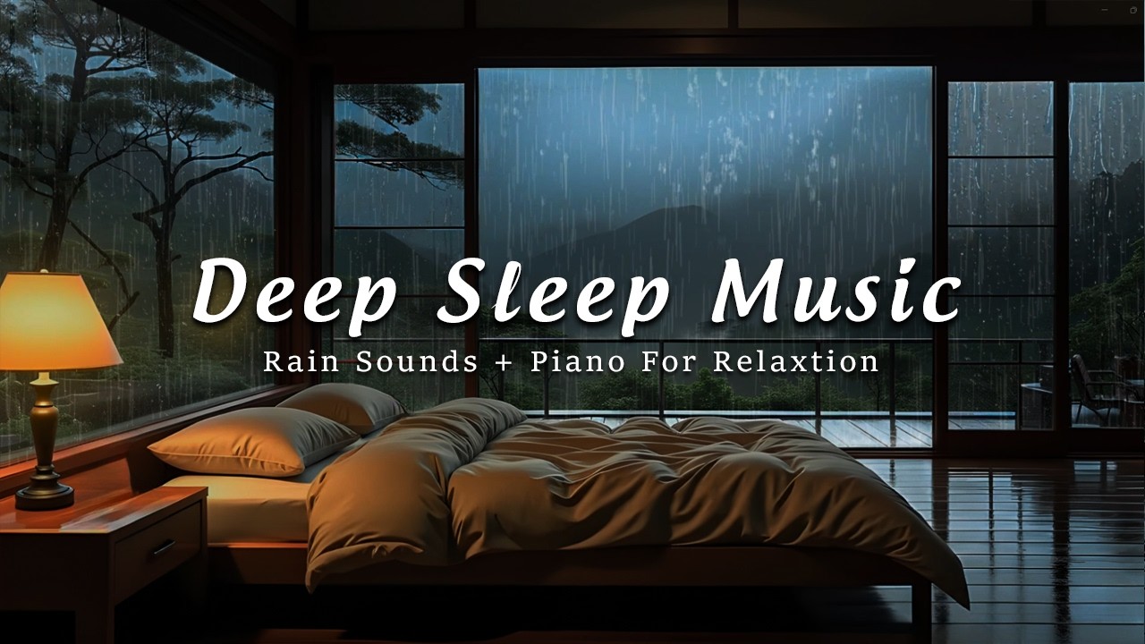Soothing Sleep Music - Calm Piano and Rain Sounds for Relaxation, Stress Relief & Peaceful Sleep