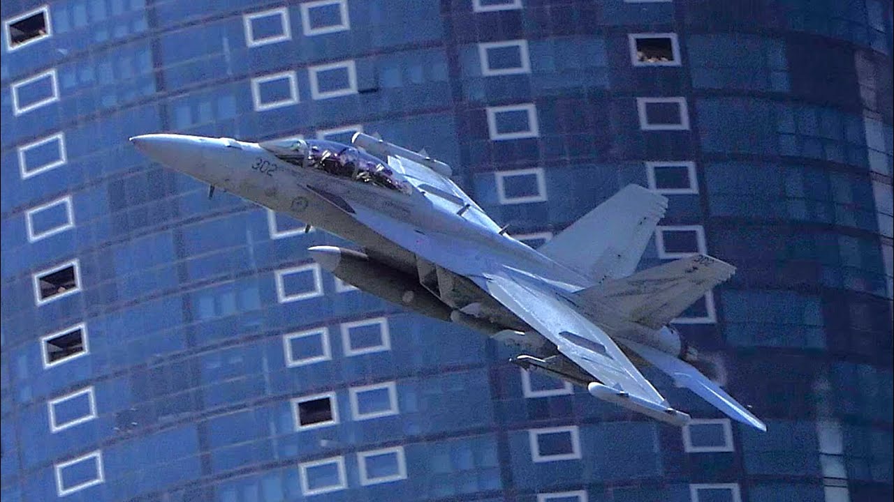 FAST EA-18G Growler Practice Flybys for Riverfire 2025