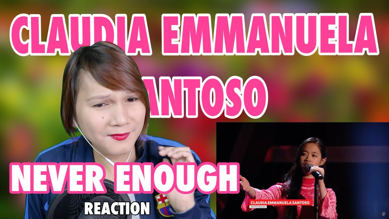 CLAUDIA EMMANUELA SANTOSO - NEVER ENOUGH - THE VOICE GERMANY - REACTION