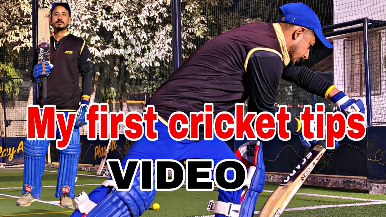 My first cricket tips video in this channel 🏏 || front foot defence and drive.