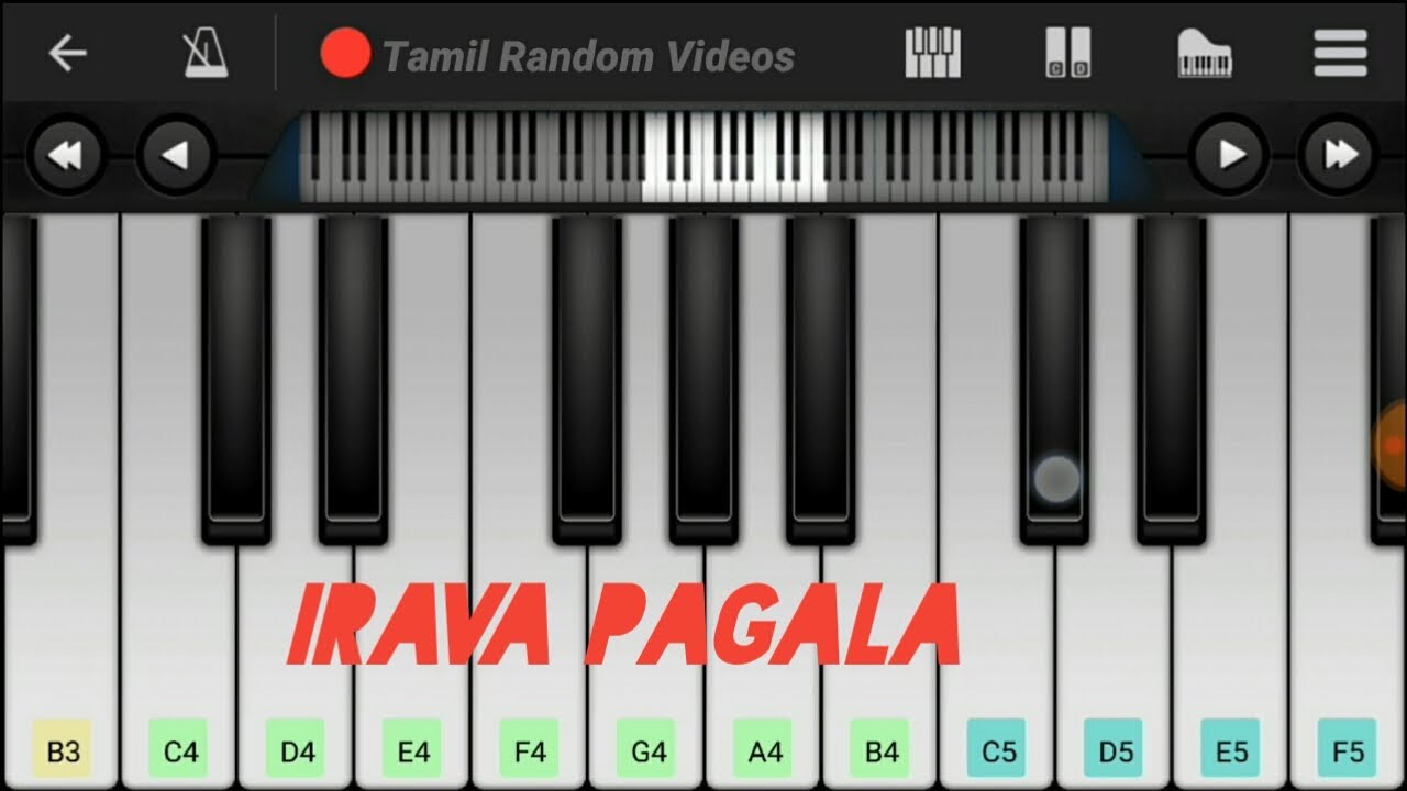 Irava Pagala Piano cover | Perfect Piano | Tamil Random Videos