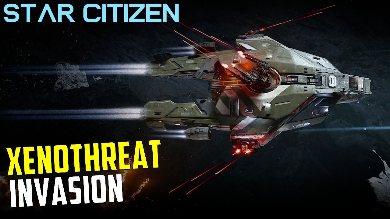 XENOTHREAT Invade Stanton! - Day 1 - Star Citizen 4.8.3 Multicrew Combat Gameplay