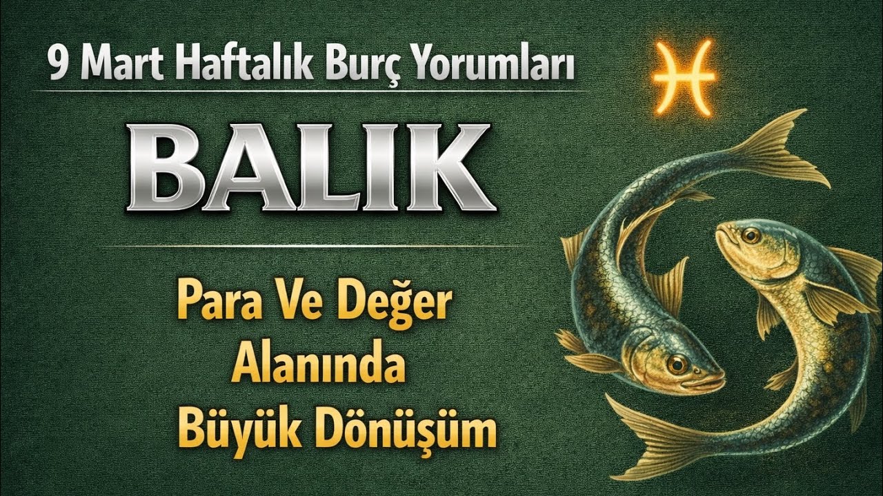 Balık Burcu - Yükselen Balık - 9 Mart Haftalık Burç Yorumları