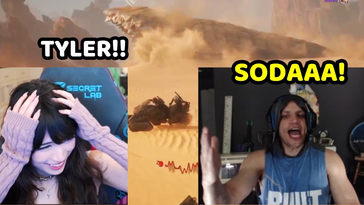 Tyler1 & Emiru Witness As Soda Gets Eaten By A Worm