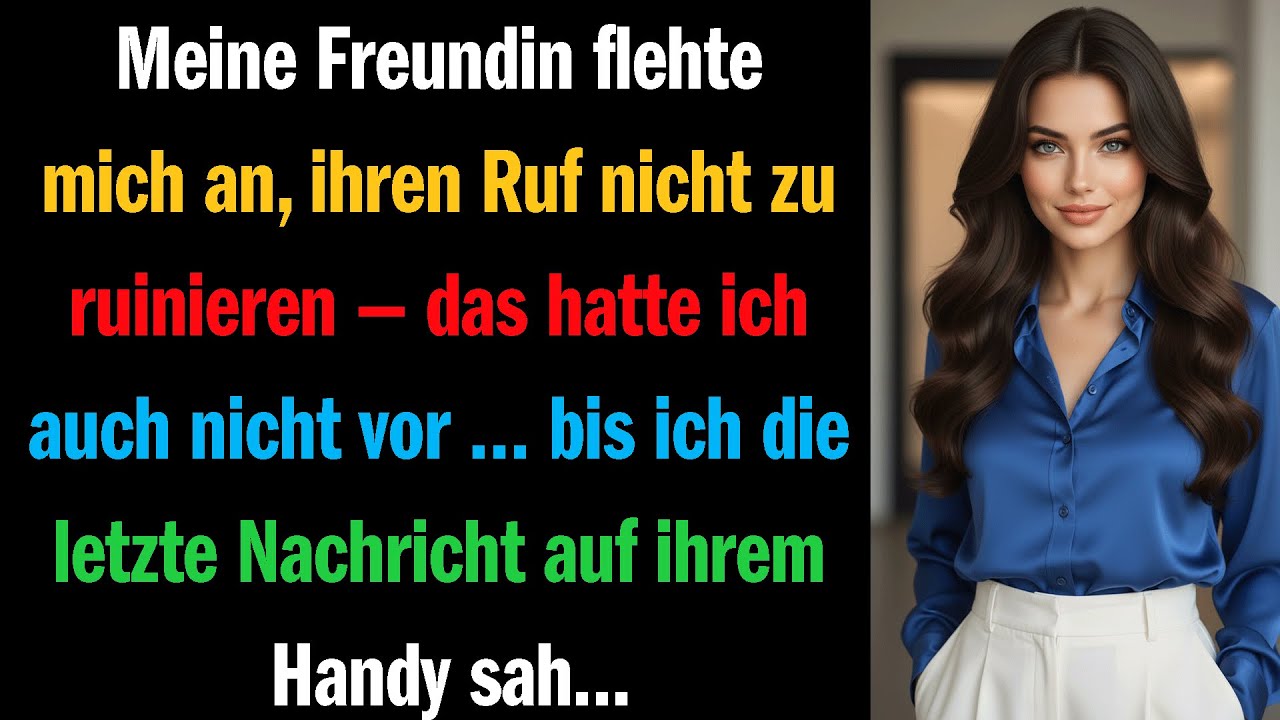Meine Freundin flehte mich an, ihren Ruf nicht zu ruinieren