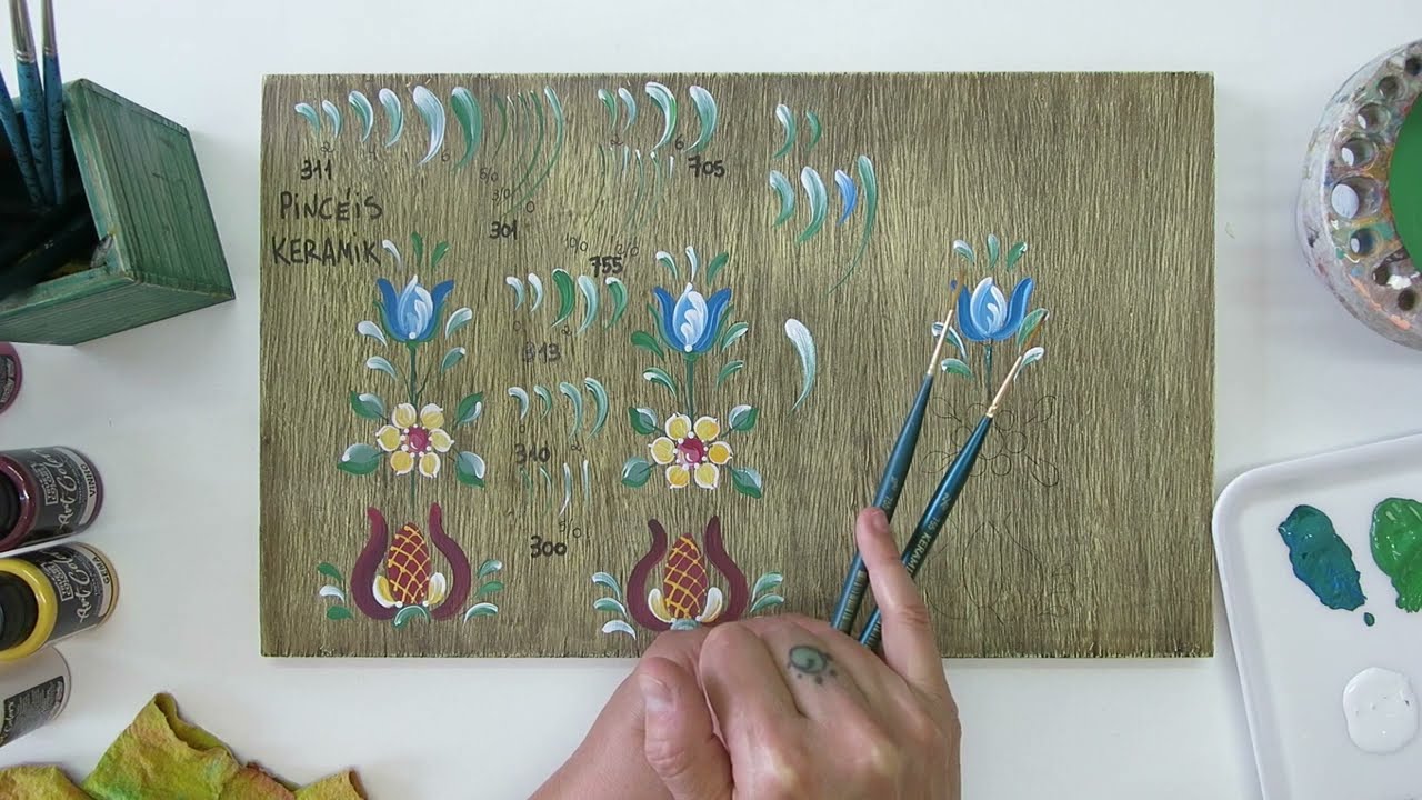 Pincéis para Bauernmalerei