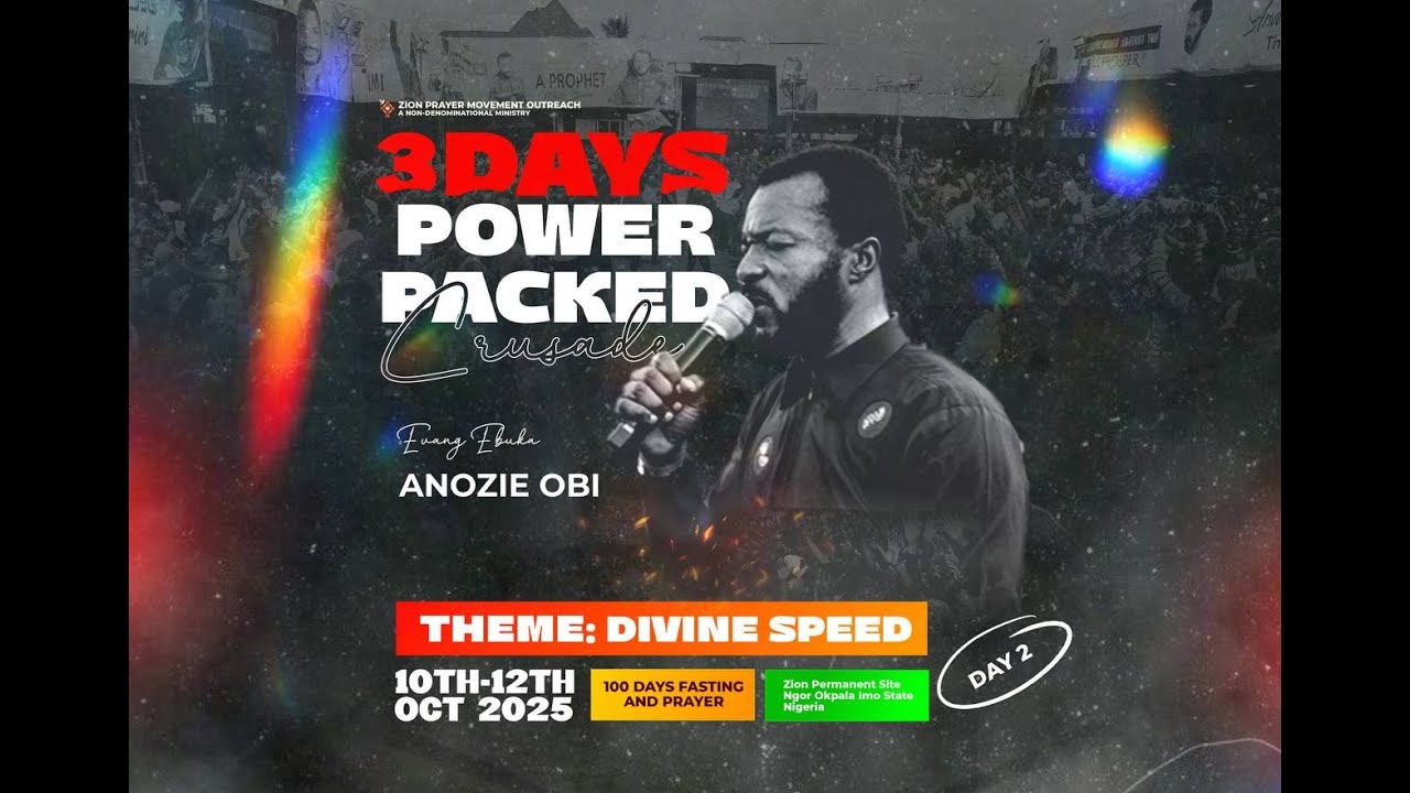 DAY 2 OF 3: 100 DAYS CRUSADE OF DIVINE SPEED [11TH OCT 2025] PART 2
