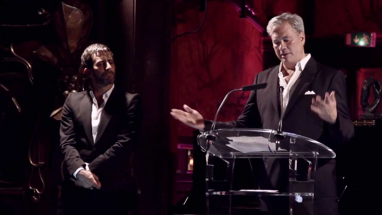 Robert Duffy accepts Piaget Award of Inspiration