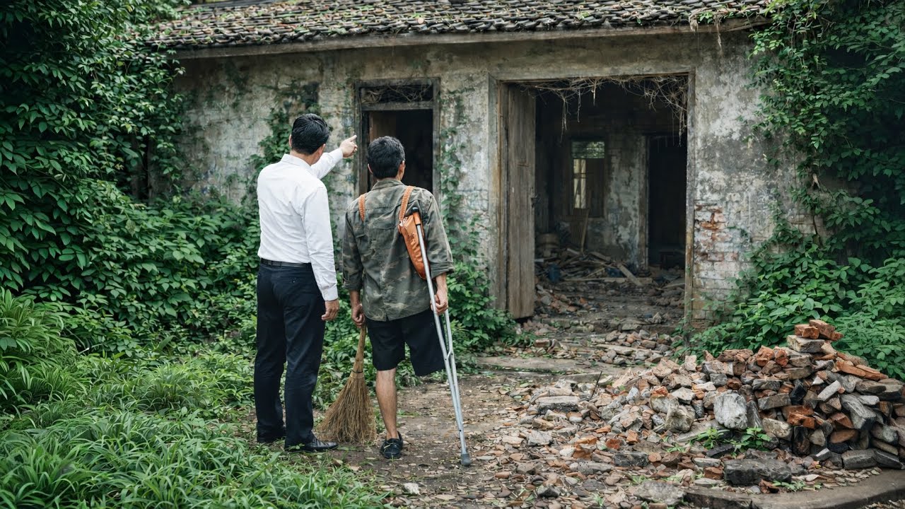 Young CEO leaves city life for the forest to help a one-legged person find work.